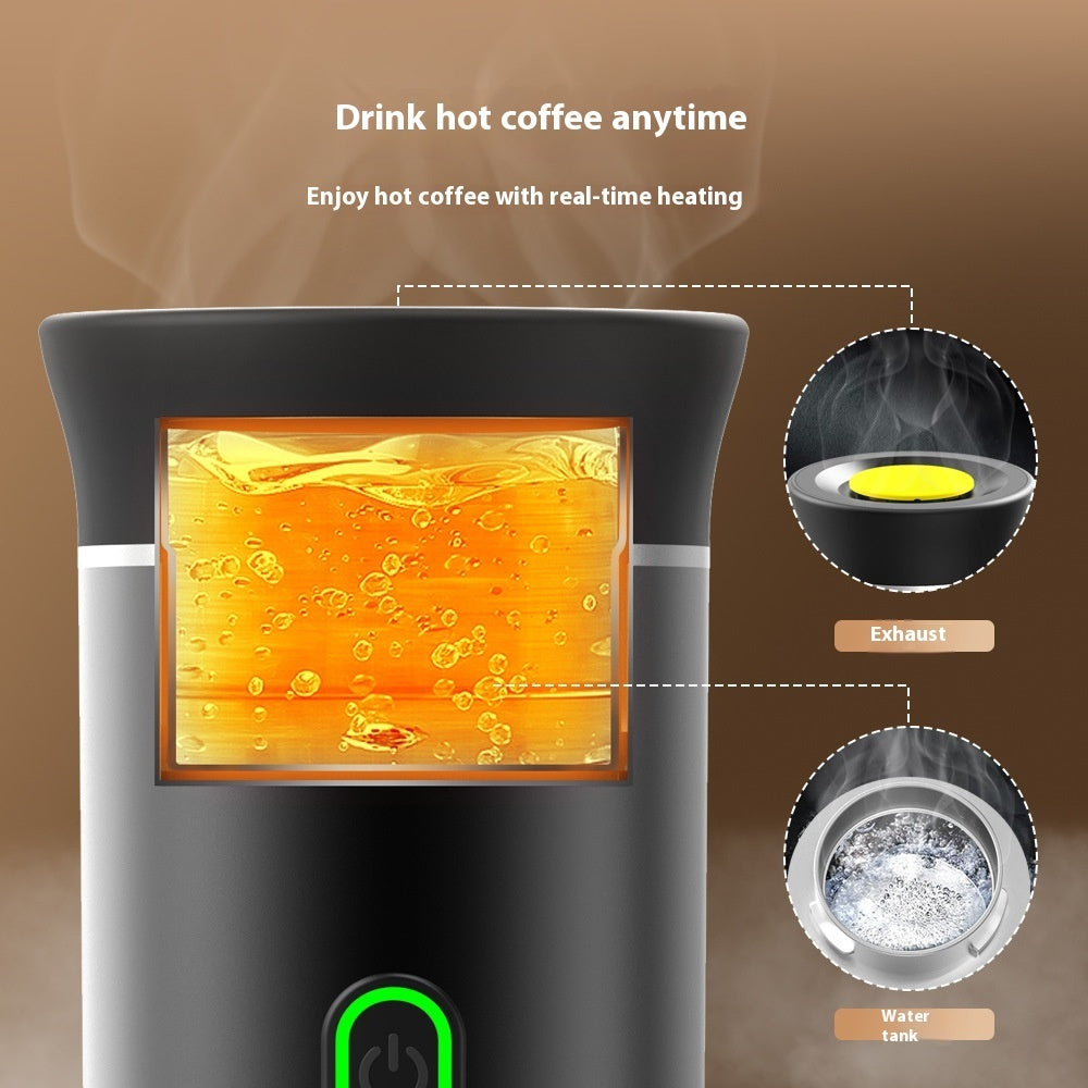 Electric Grinder Coffee Travel Handy 3 In1 Espresso Portable Coffee Espresso Maker Machine Cafe Portable Capsule Coffee Machine Kitchen Gadgets - Moha