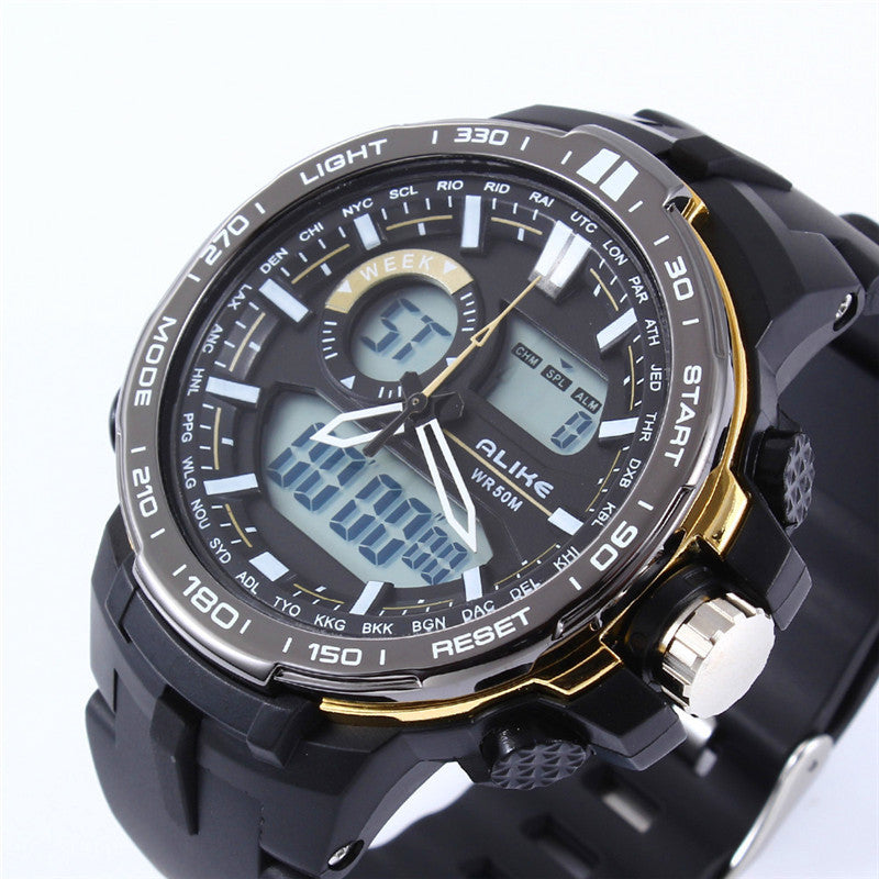 Men's Dual Movement Luminous Multifunction Sports Watch - Moha