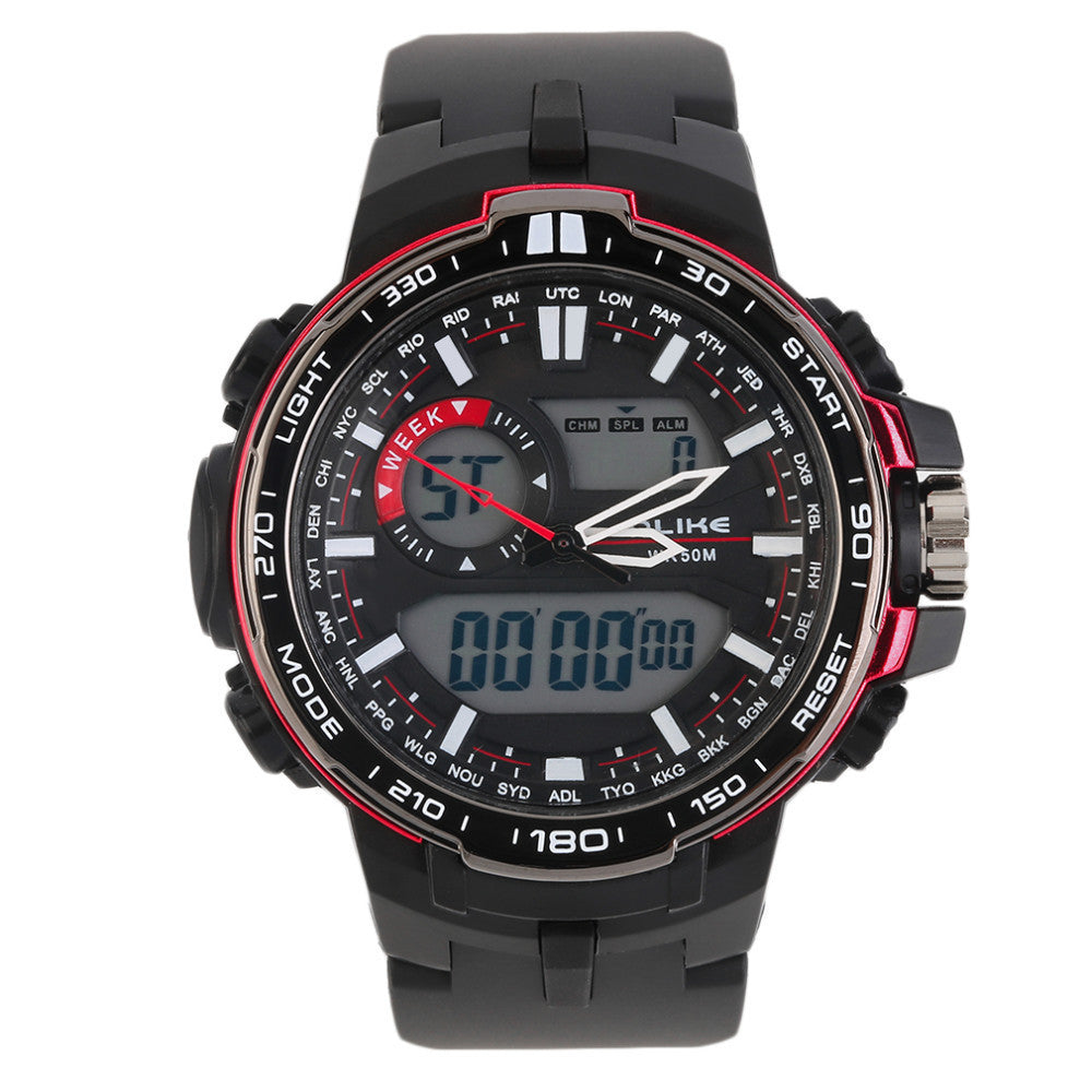 Men's Dual Movement Luminous Multifunction Sports Watch - Moha