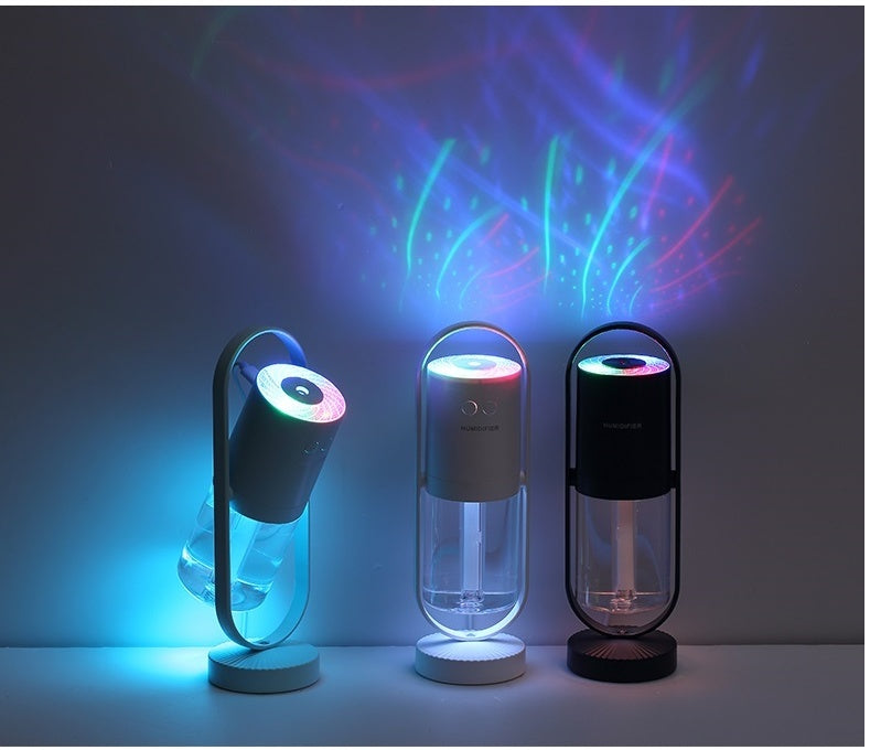 Magic Shadow USB Air Humidifier For Home With Projection Night Lights Ultrasonic Car Mist Maker Mini Office Air Purifier - Moha