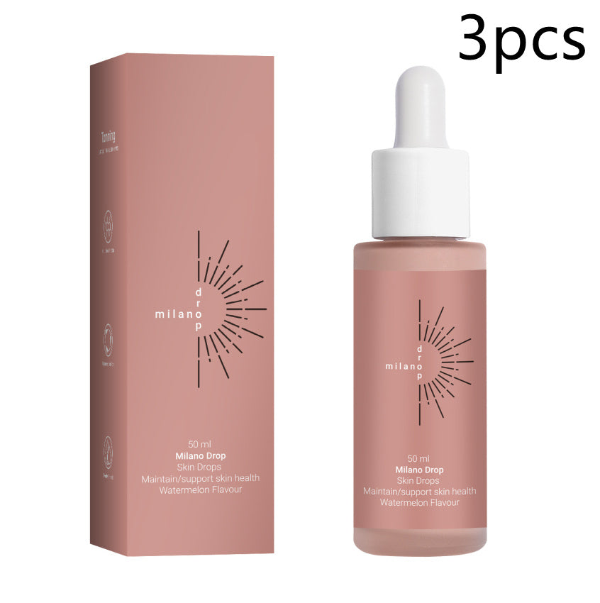 Tanning Face Serum Face Body Tanning Bed Outdoor Fine Line Repair Skin Serum Dark Bronzer Self Tanning Serum Drops - Moha