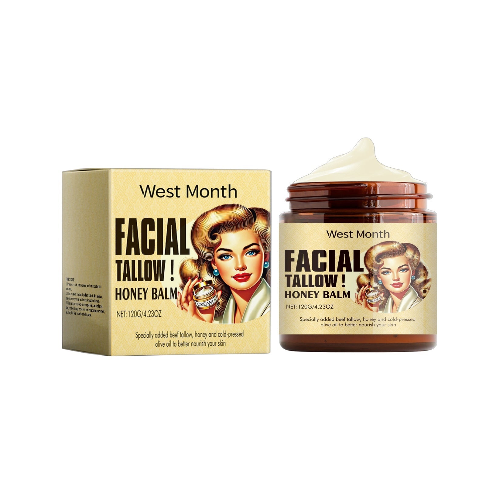 Facial Tallow Honey Balm - Moha